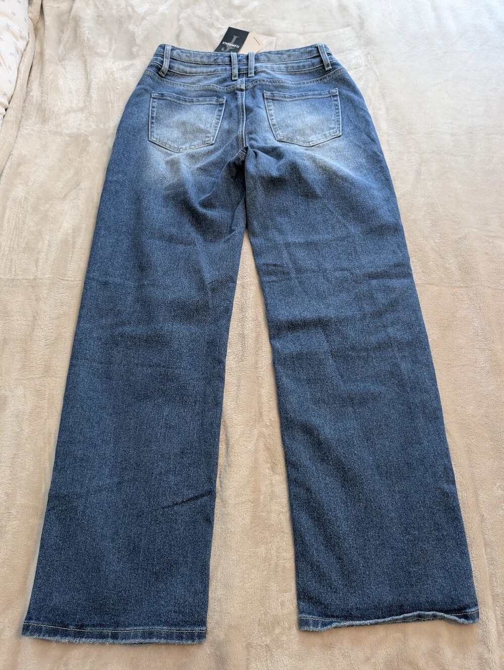 Flamingals Mid-rise Boyfriend Double Button Fly Jeans NWT Women's Medium - Picture 7 of 9
